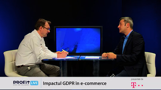 Impactul GDPR în e-commerce, Video la Profit LIVE cu Radu Vîlceanu, CEO & Founder ContentSpeed 